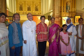 With guest of honour Alexyz, my mentor Bina Nayak and the orphan child from missionaries of charity
